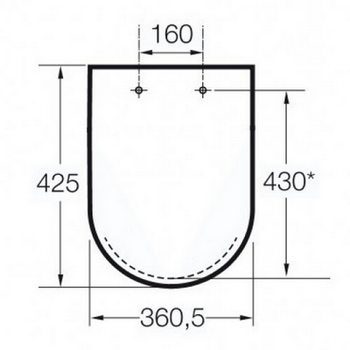 Сиденье с крышкой для унитаза Roca Nexo, A801640004