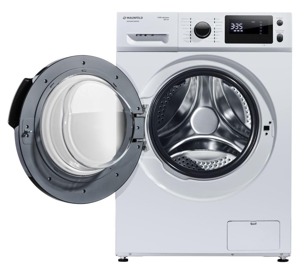 Стиральная машина с сушкой инвертором и паром Maunfeld MFWM1586WH