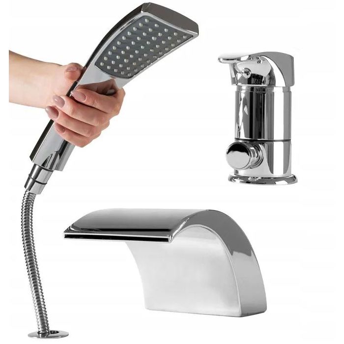 Смеситель для ванны Rea Riven Chrome, REA-B0457