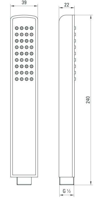 Душевая лейка Deante Hiacynt, NQH_051S