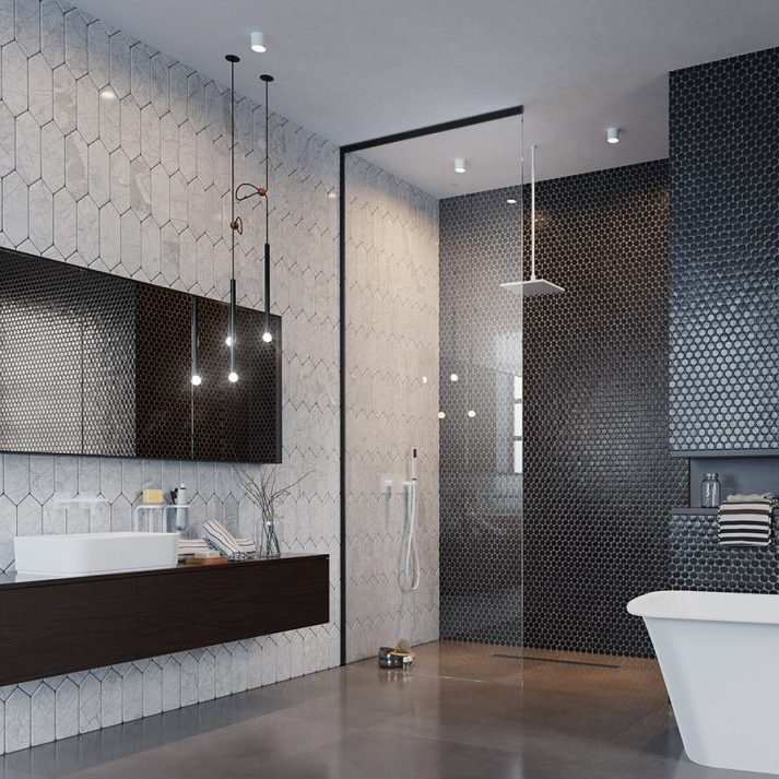 Перегородка Radaway Modo XL Black 30-100/250-300