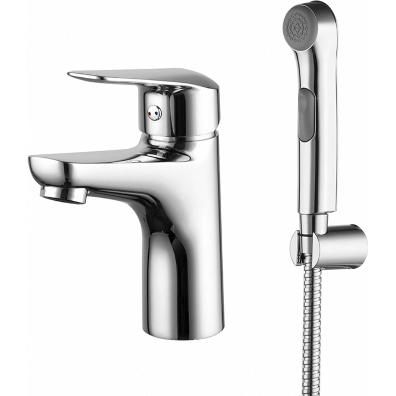 Смеситель для умывальника с гигиеническим душем, Iddis Torr, TORSB00i08