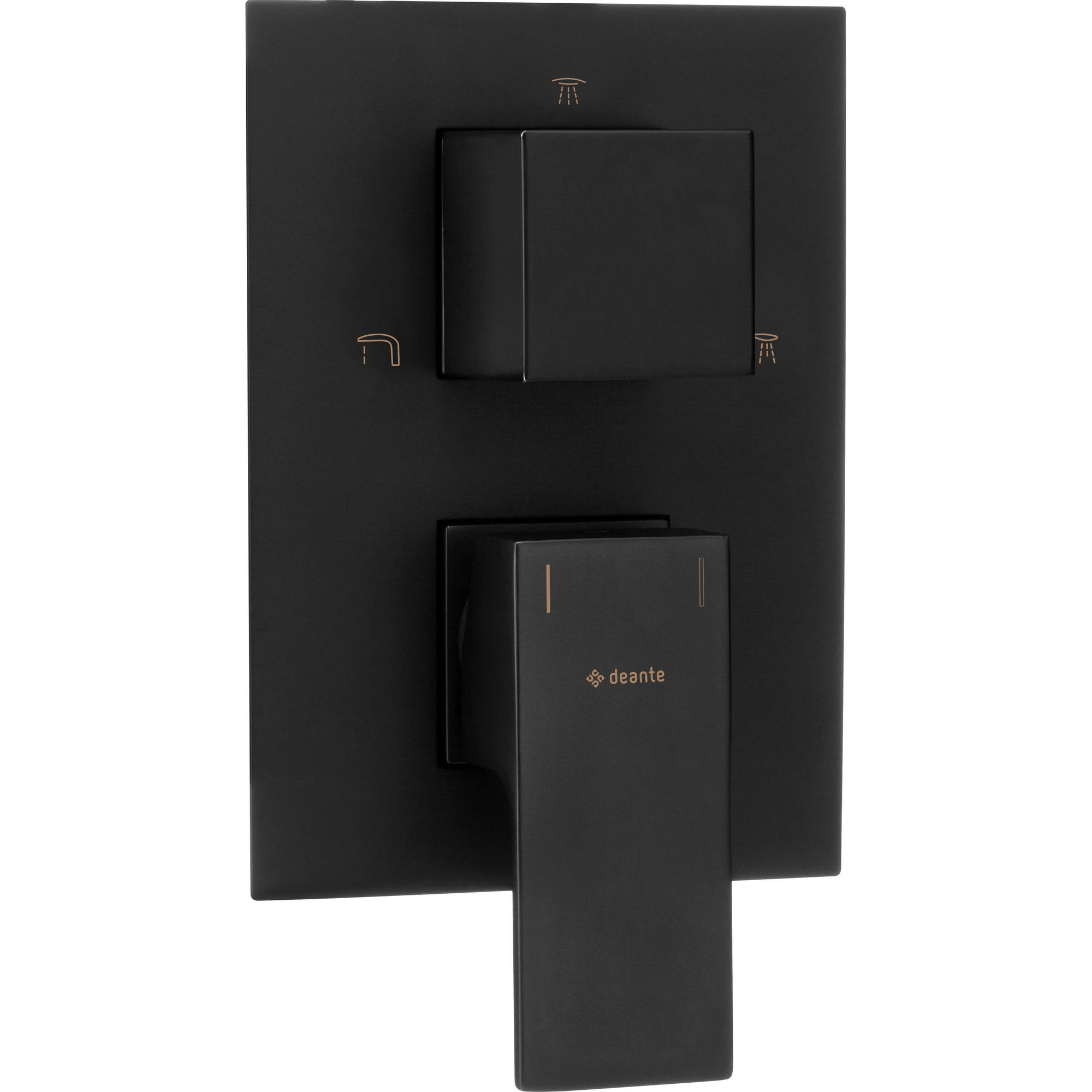 Накладка к боксу 3 функции Deante Anemon Bis Nero Box, BXY_NBZM