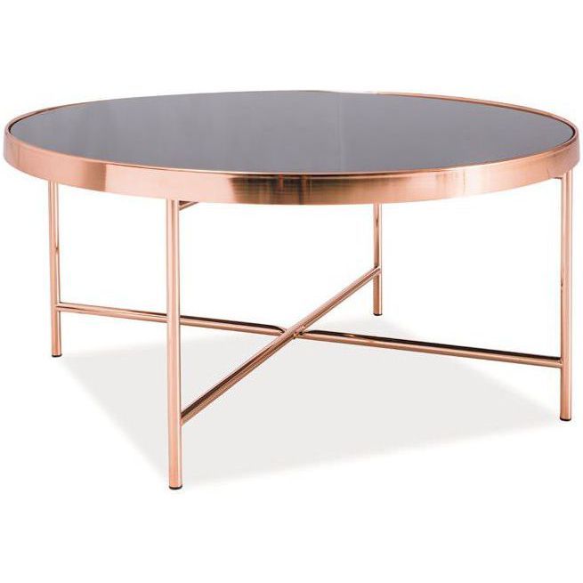 Стол журнальный Signal Gina B черный/медь, GINABCMD