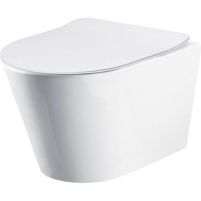 Унитаз подвесной безободковый Belbagno Flay-R, BB506CH