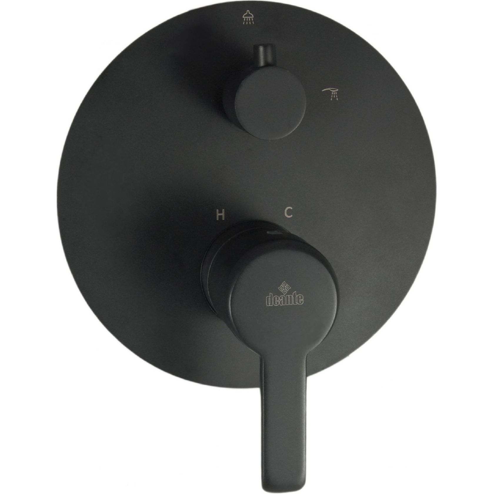 Смеситель скрытого монтажа 2 функции Deante Arnika Nero, BQA_N44P