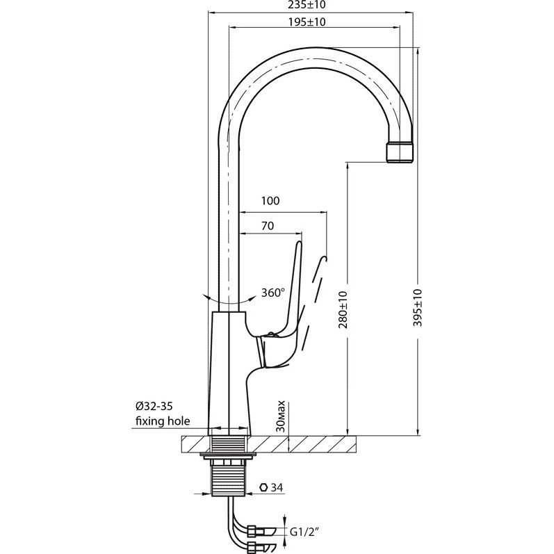Смеситель для кухни Ahti Karjala, KJ103011