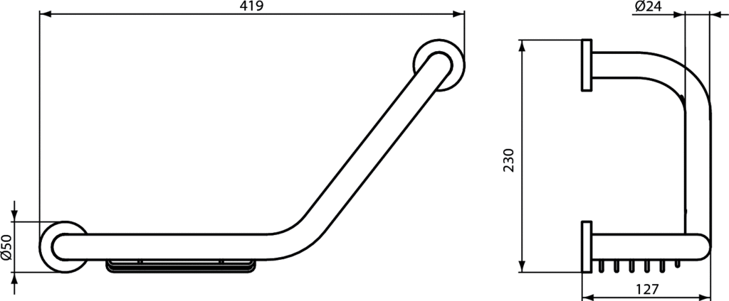 Поручень с мыльницей Ideal Standard IOM, A9114AA