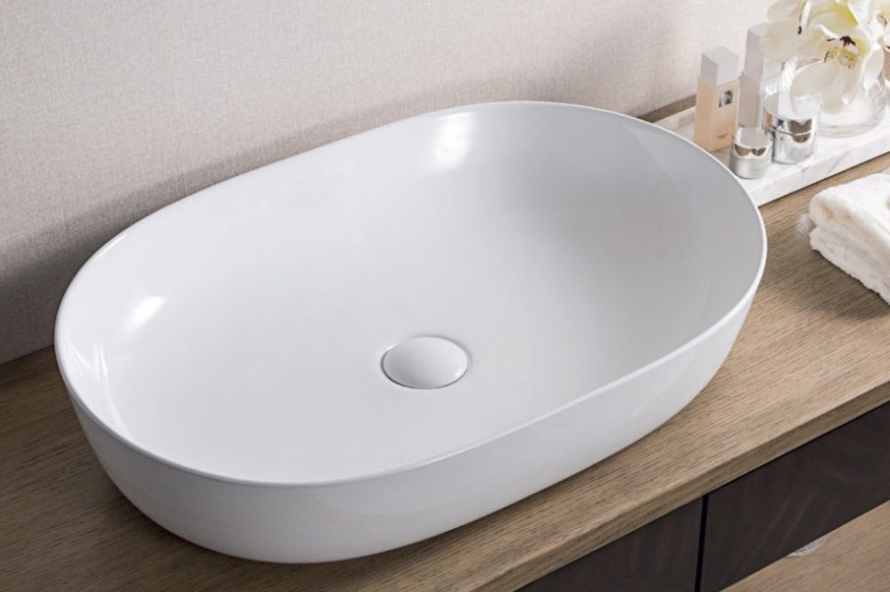 Раковина керамическая накладная Belbagno 61x41, BB1348