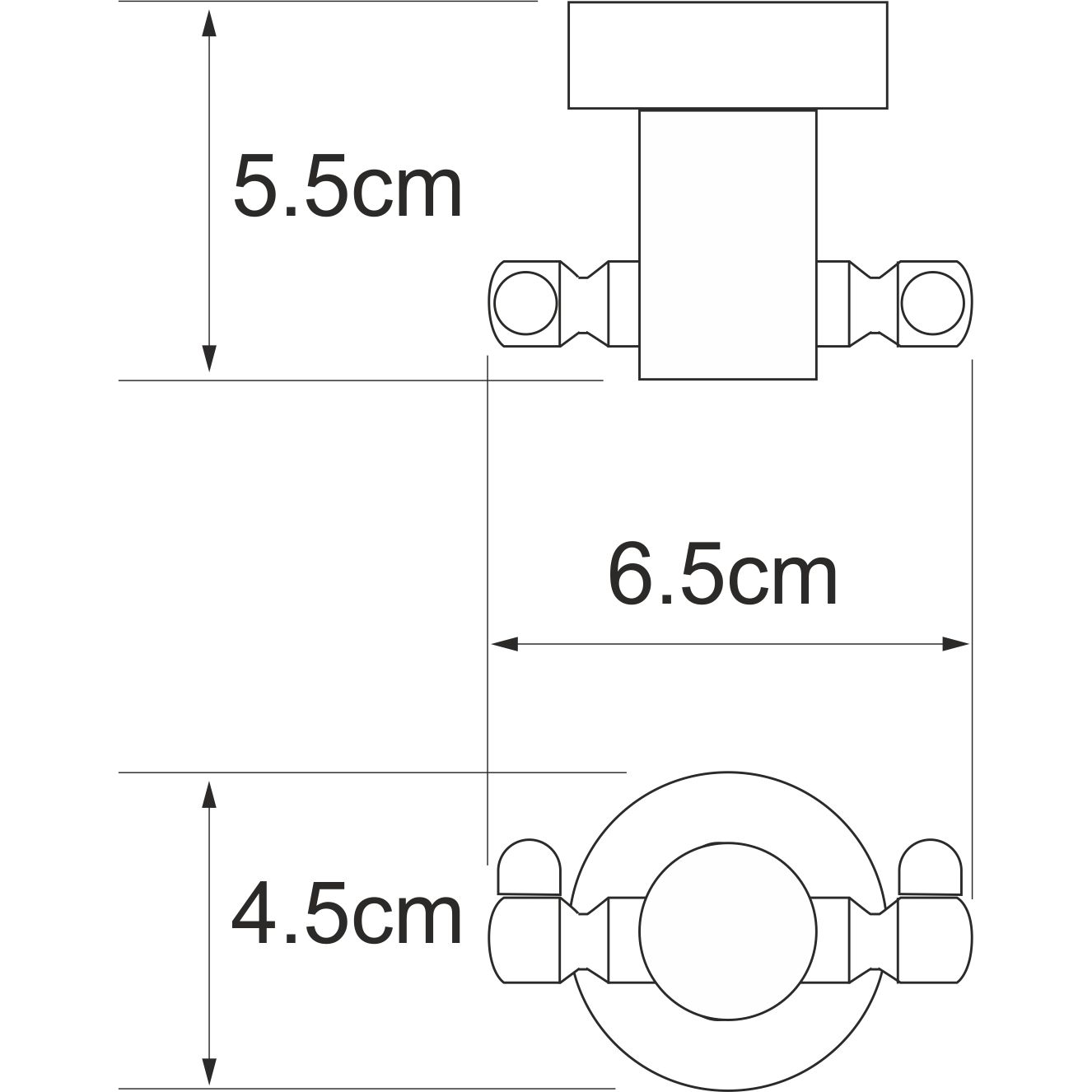 Крючок двойной WasserKRAFT Donau, K-9423D