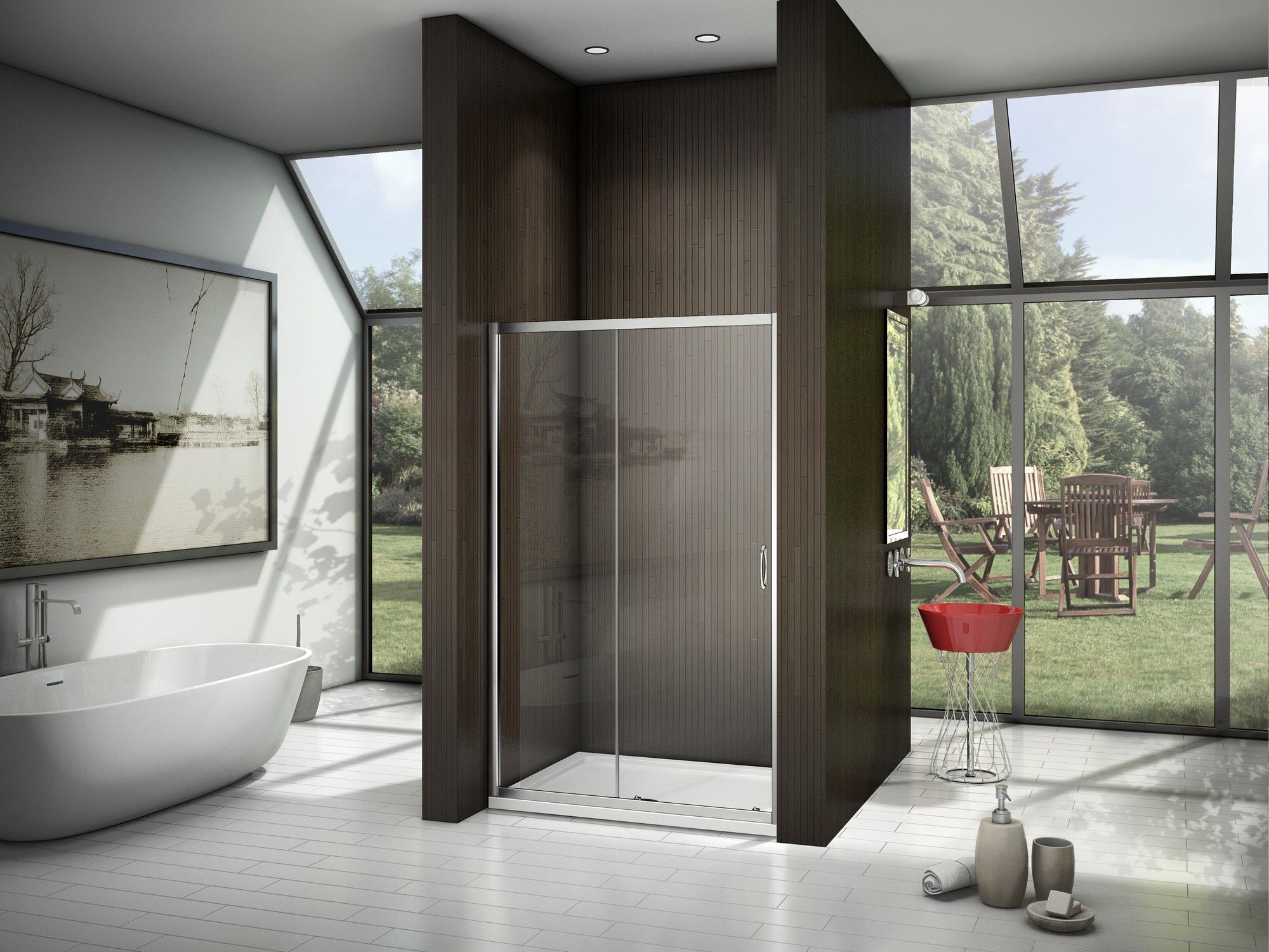 Душевая дверь Good Door Latte WTW-140-C-WE, ЛА00011