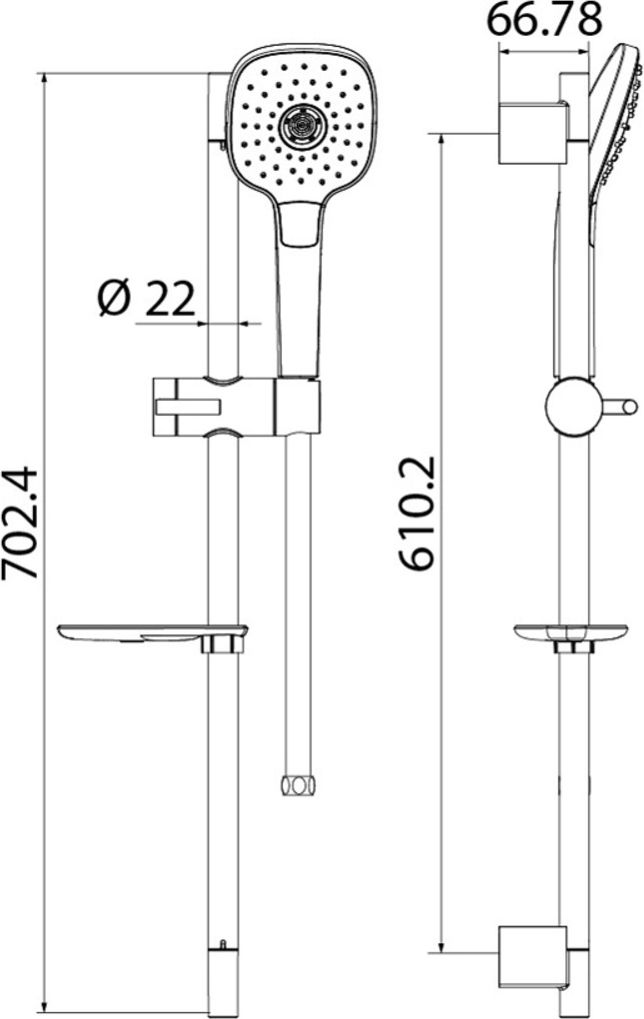 Душевой гарнитур, Iddis Sena, SEN3F70i16