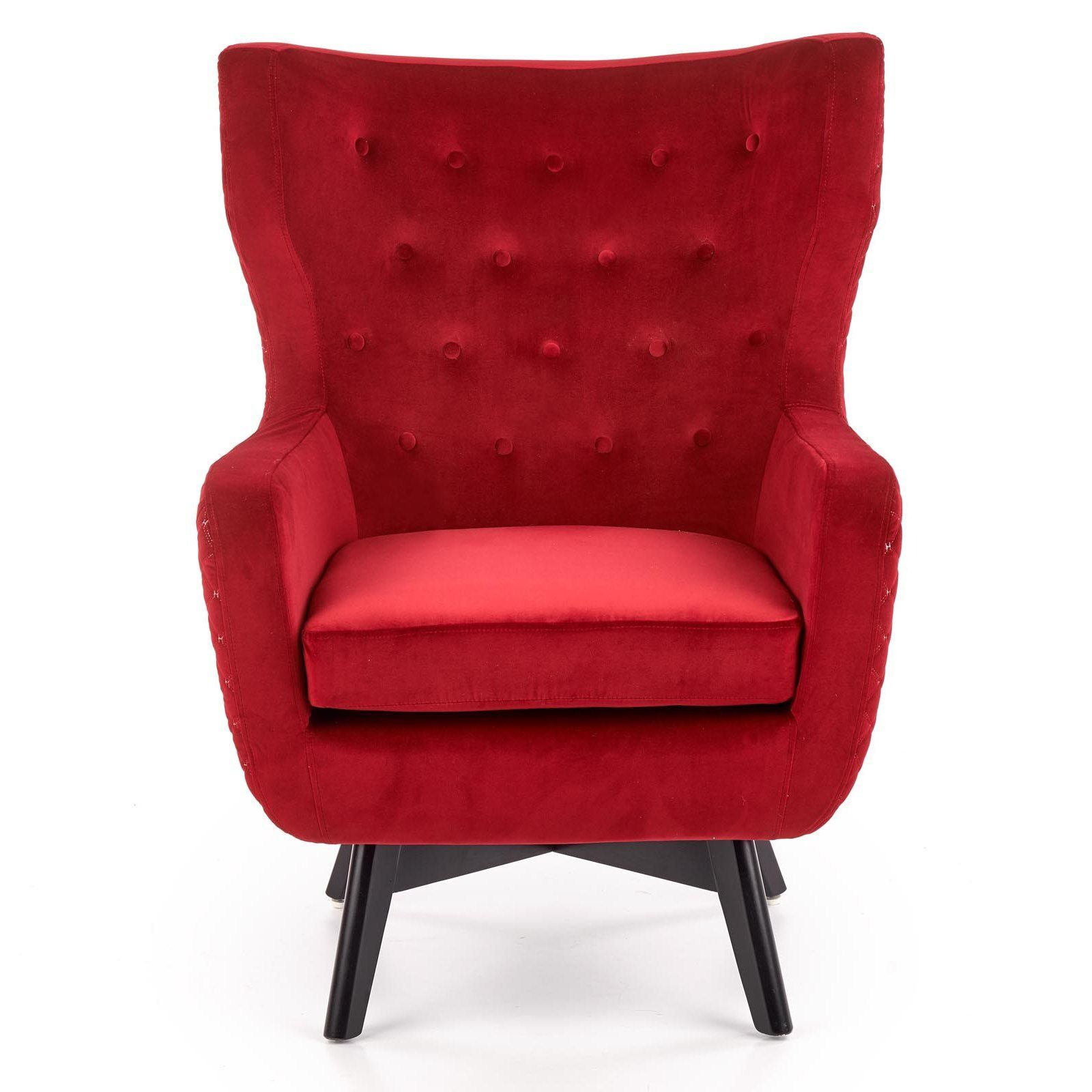 Кресло Halmar Marvel бордовый/черный, V-CH-MARVEL-FOT-BORDOWY