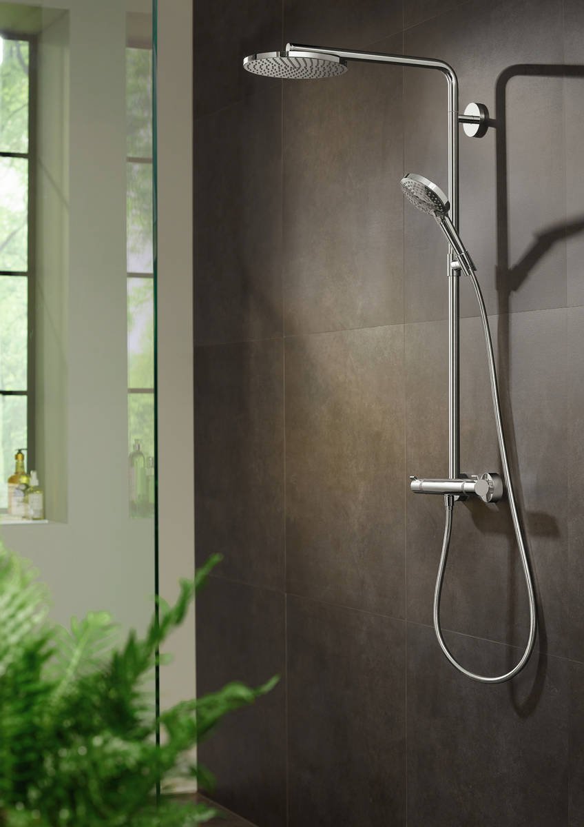 Душевая система с термостатом Hansgrohe Raindance Select Showerpipe 240, 27633000