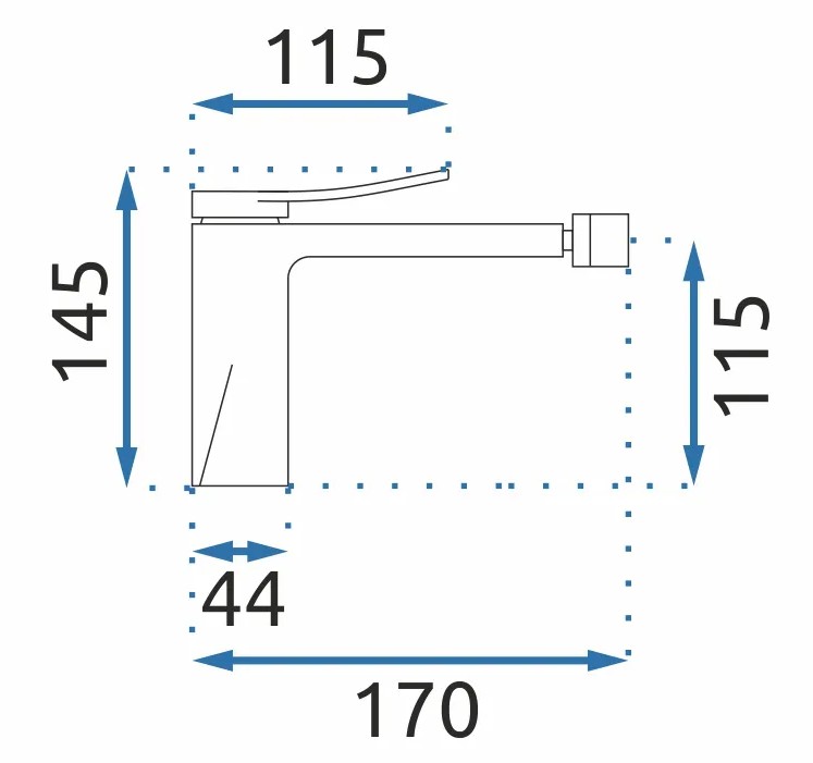 Смеситель для биде Rea Soul Gold, REA-B9958