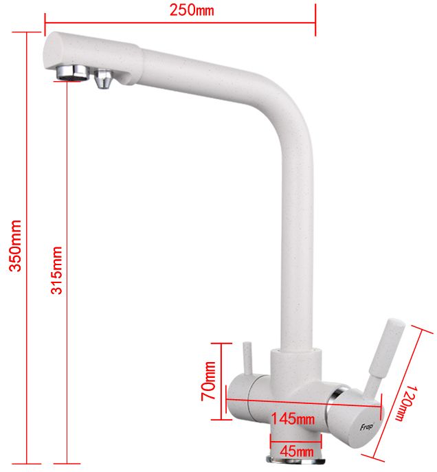 Смеситель для кухни на две воды Frap F4352-8