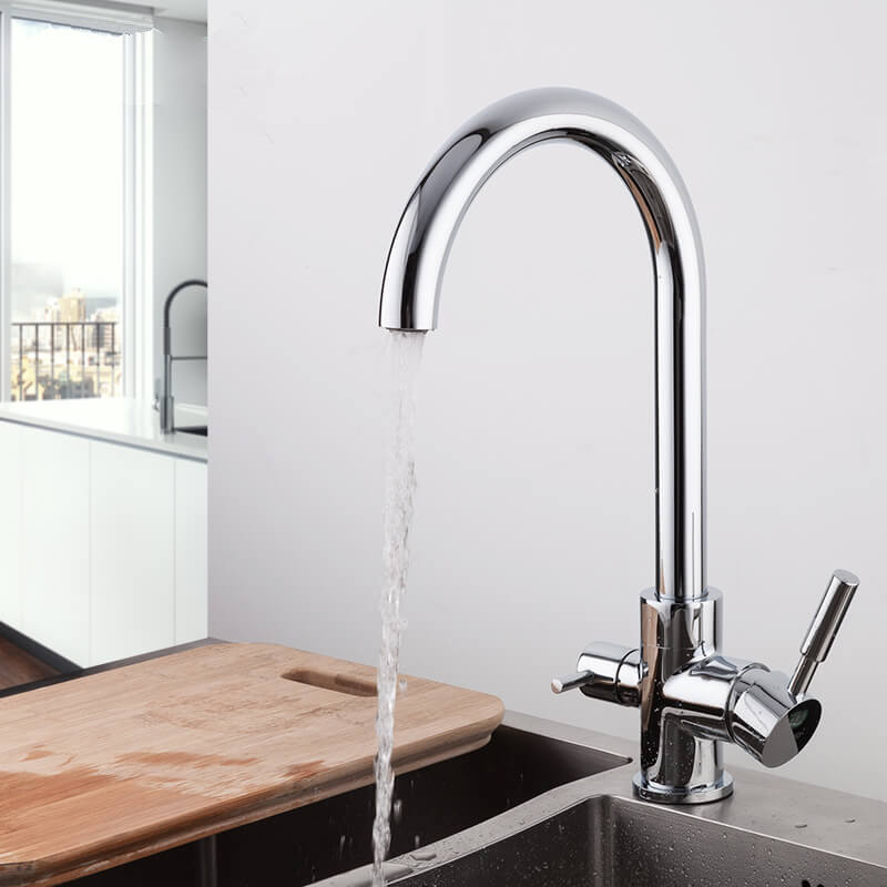 Смеситель для кухни с подключением фильтра Frap F4352