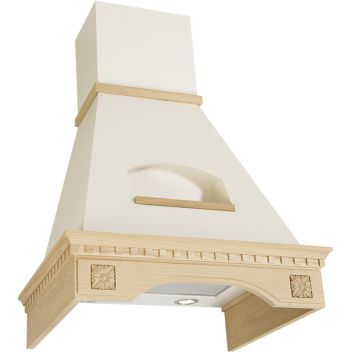Кухонная вытяжка Elikor БЕЛЬВЕДЕР ФЛОРЕАЛЕ 60П-650-П3Д (бежевый/дуб неокрашенный), 943805