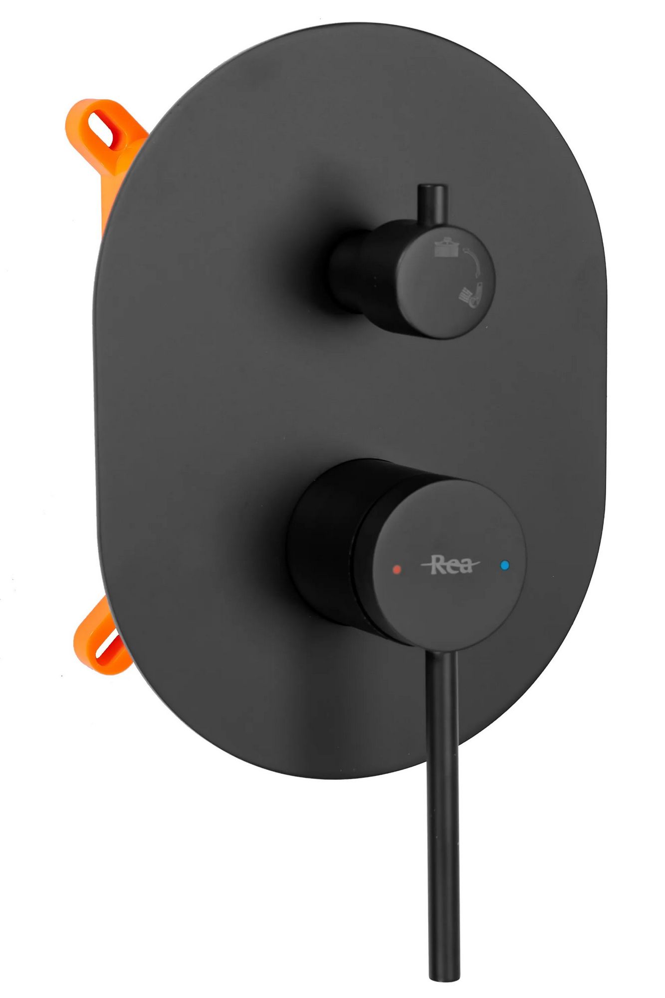 Душевая система Rea Oval Black, REA-P8467
