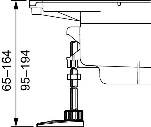 Комплект опор TECEdrainprofile, 674000