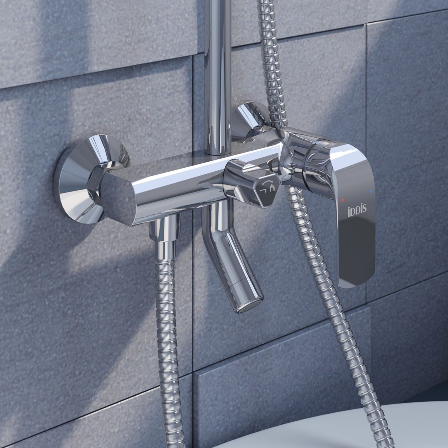 Смеситель с верхним душем, Iddis Chip, CHISB1Fi06