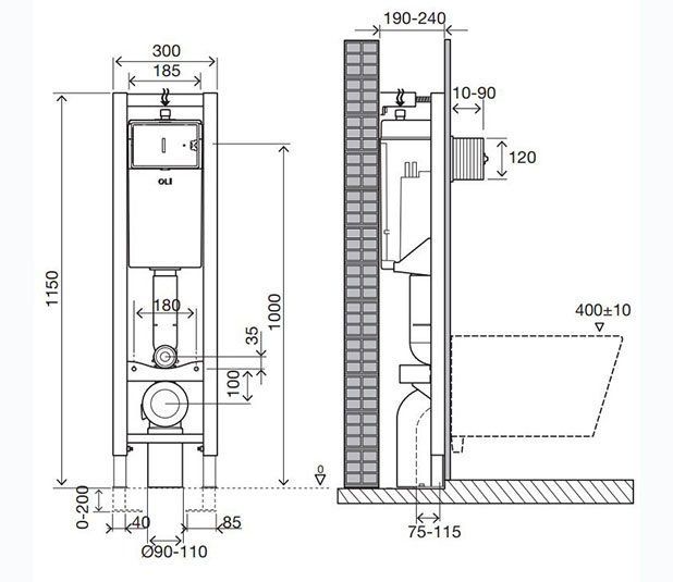 Инсталляционная система OLI Quadra, 135974