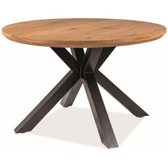 Стол обеденный Signal Ritmo 120 дуб/черный мат, RITMODC120