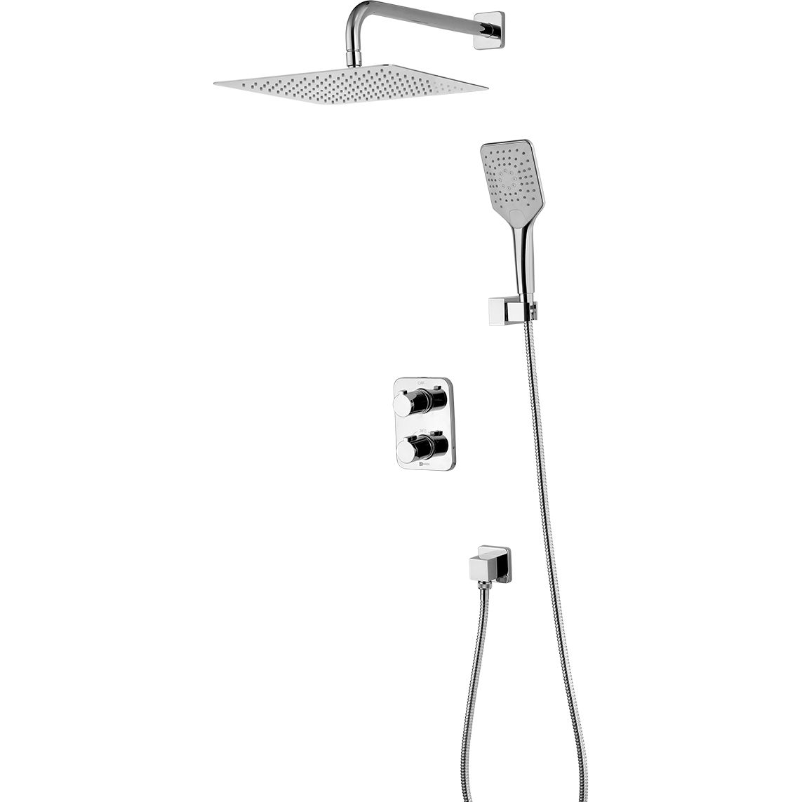 Смеситель термостатический для душа встраиваемый Lemark Yeti, LM7849C