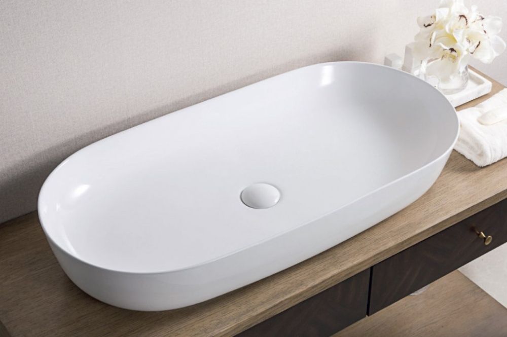 Раковина керамическая накладная Belbagno 81x41, BB1349