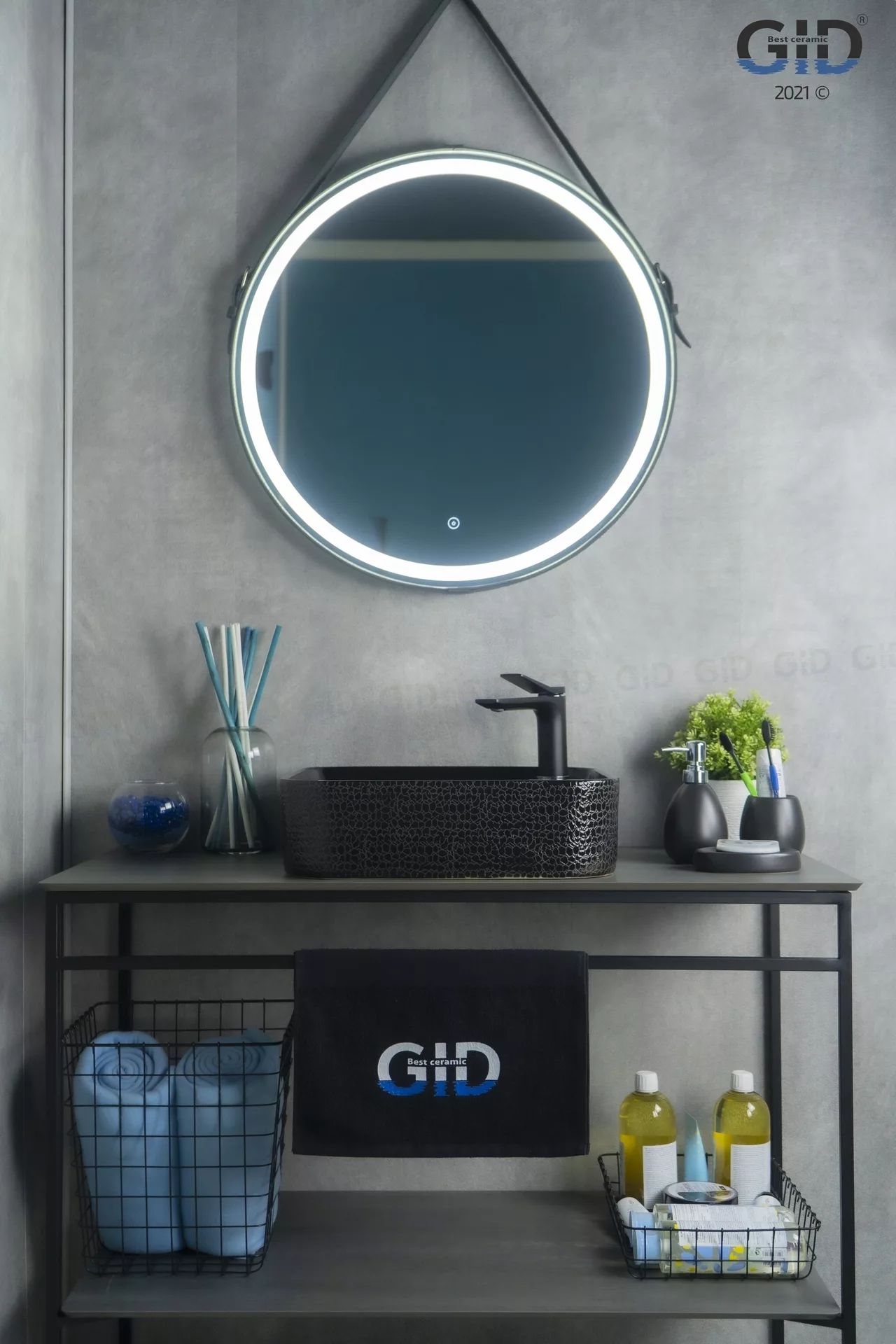 Умывальник Gid D1305H004 43x43, 53312