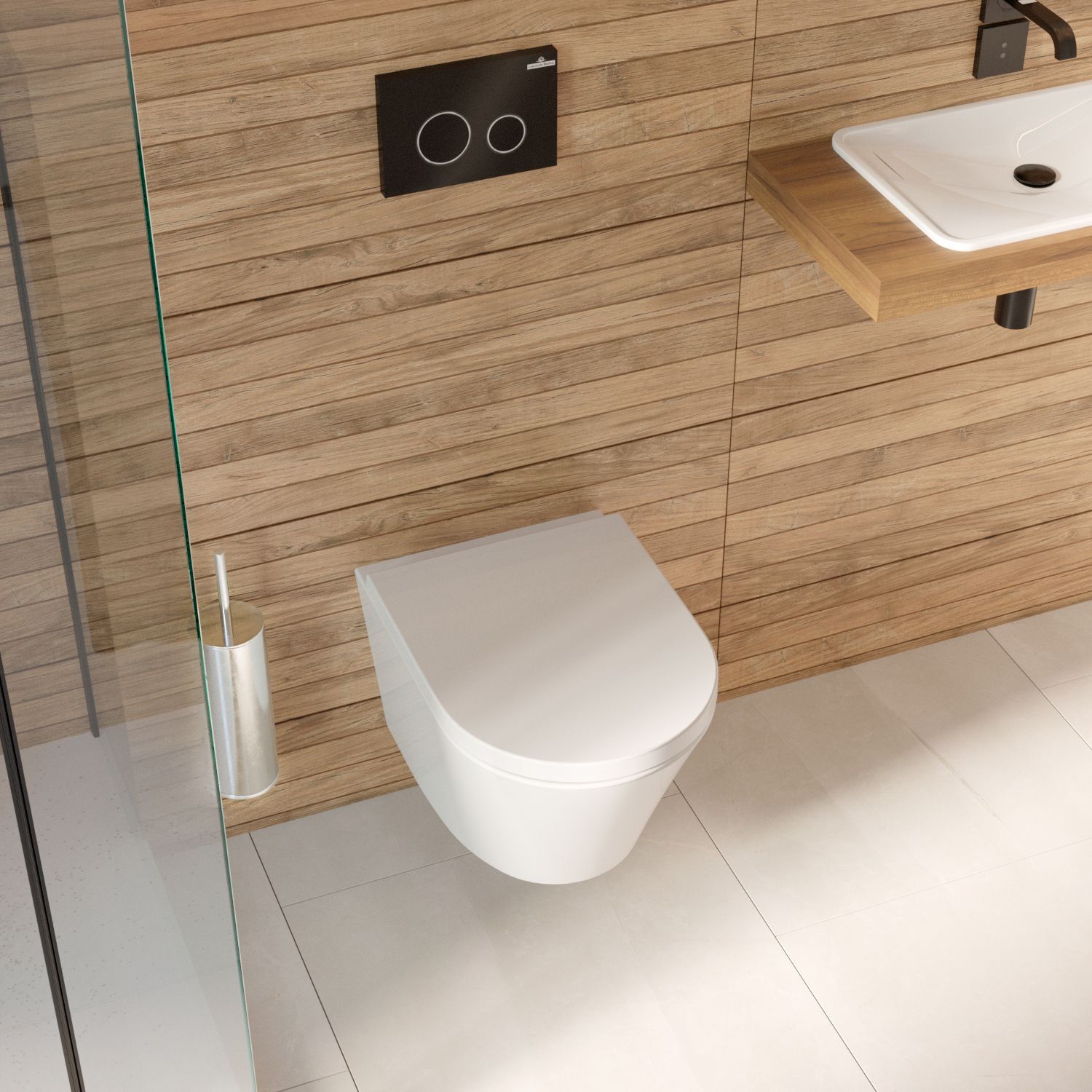 Подвесной унитаз Lavinia Boho Biore Compacto Rimless, 330402CR