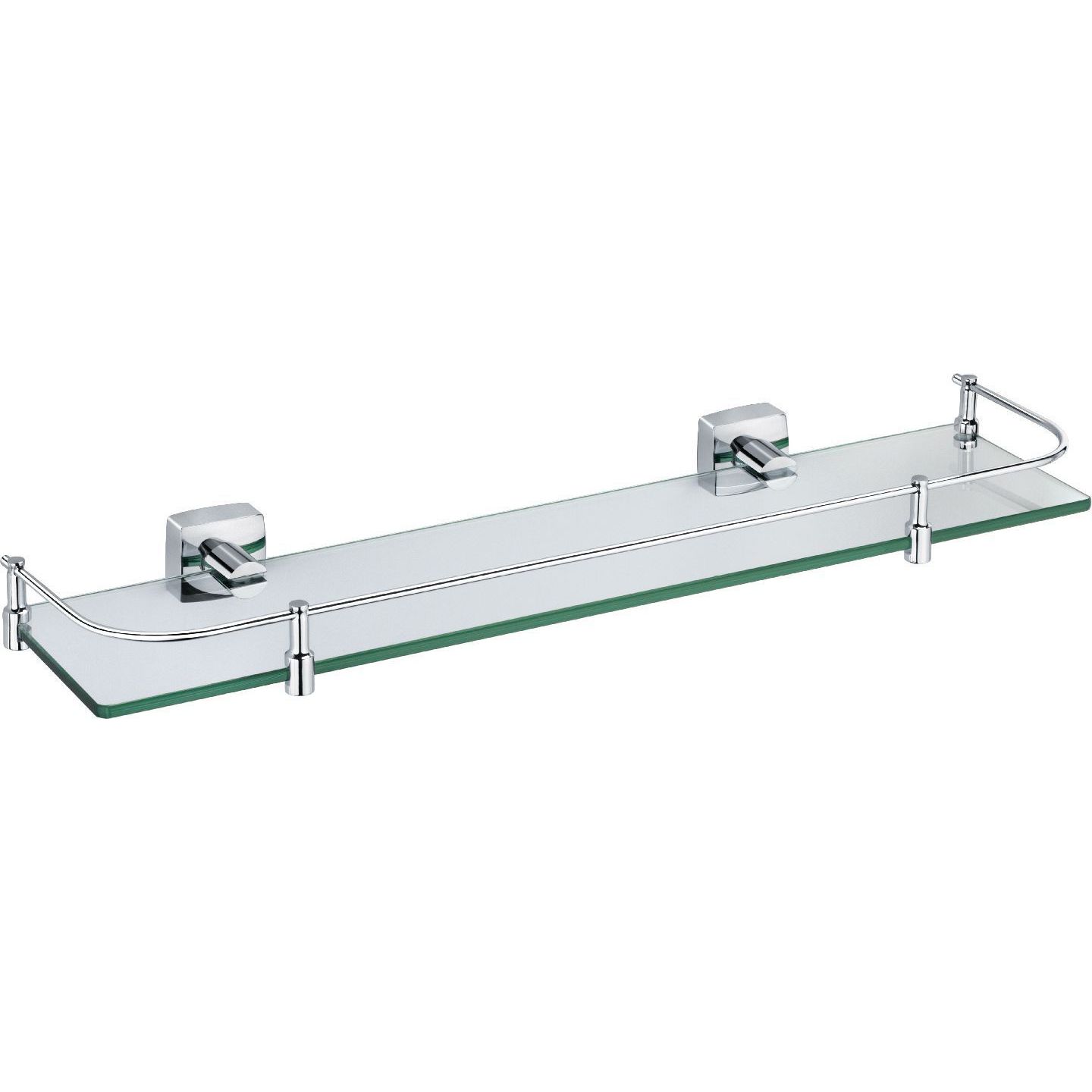 Полка стеклянная с ограничителем Fixsen Kvadro, FX-61303B