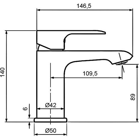 Смеситель для раковины Ahti Ivaio, IL201001