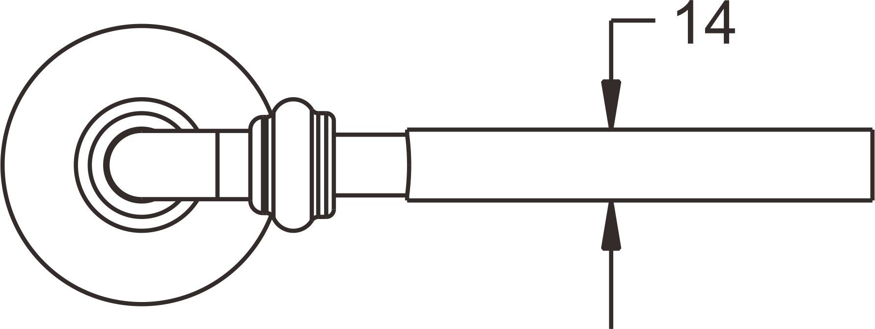 Ерш для унитаза Rose, RG1200