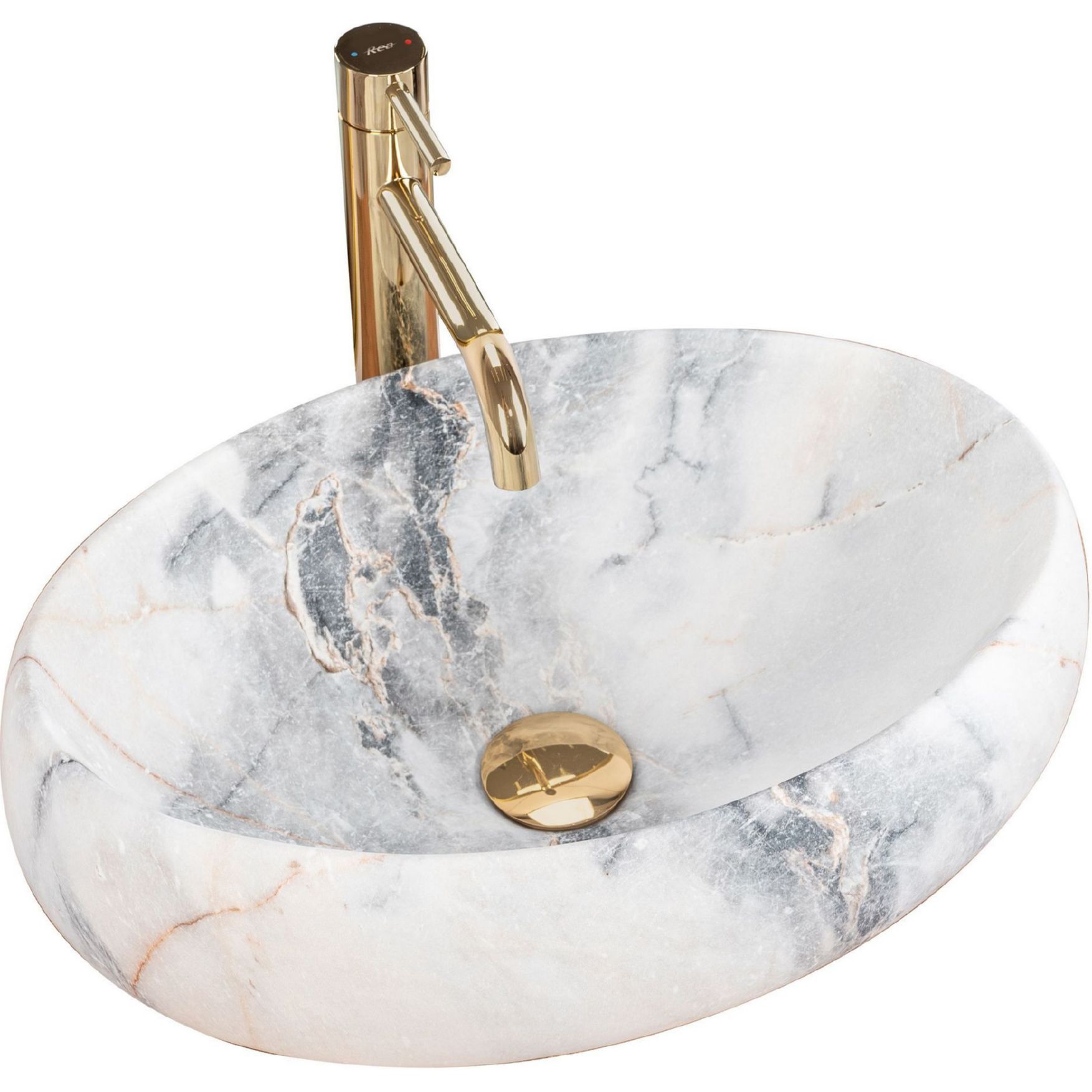 Умывальник Rea Linda Granit Matt 48.5x34, REA-U8567