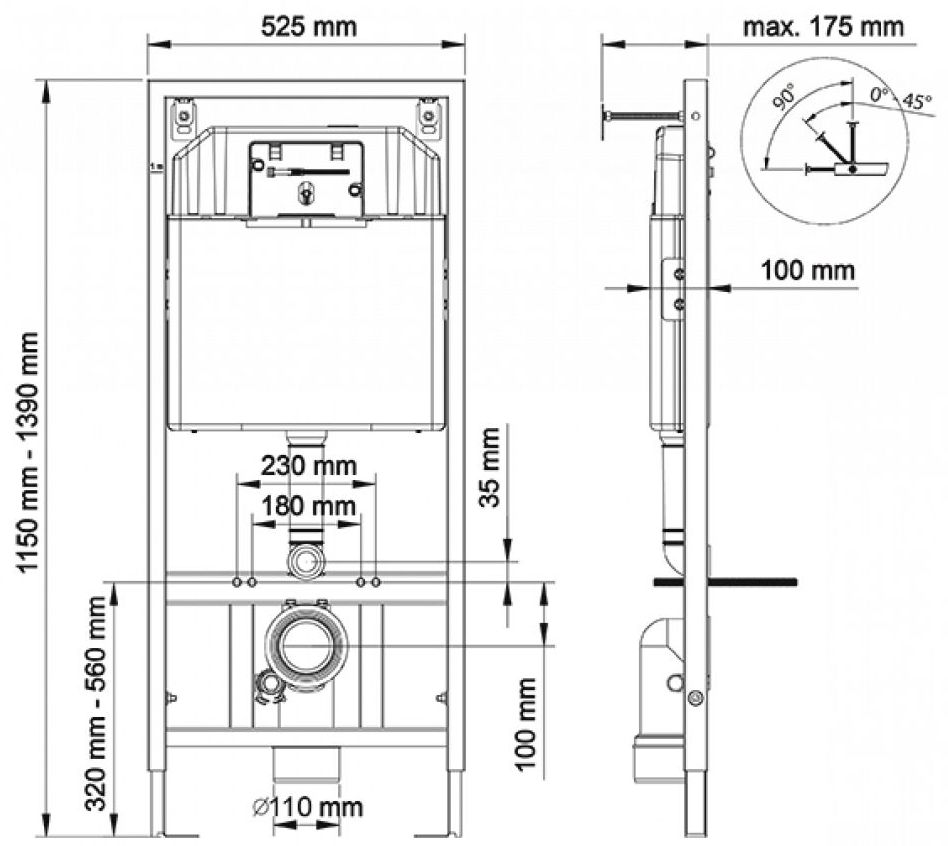 Комплект Berges Novum, кнопка L5 Soft Touch черная, унитаз Ego Rimless, сиденье Toma, 043232