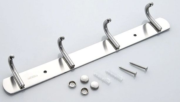 Планка с 4 крючками (сатин) Ledeme L70201-4