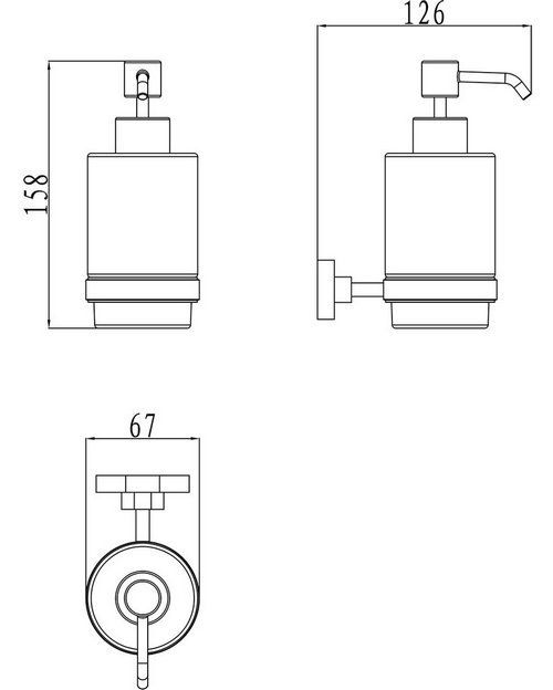 Дозатор для жидкого мыла Ravak Chrome CR 230.00, X07P223