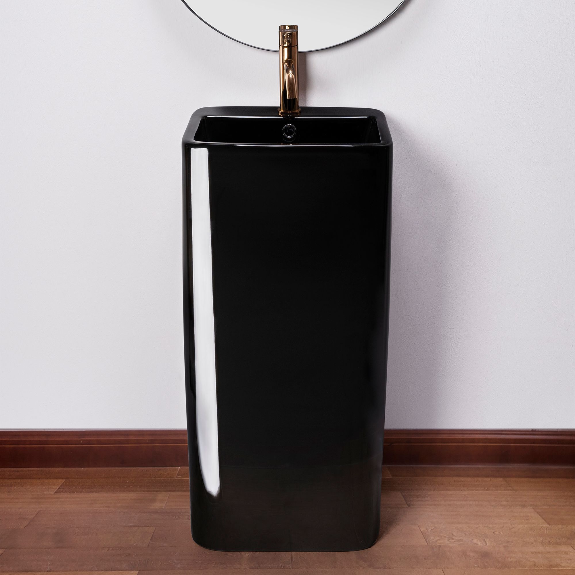 Умывальник Rea Mia Black 40x40, REA-U6656