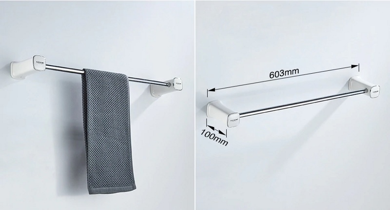 Набор из 6 аксессуаров (белый/хром) Ledeme L30200W-6