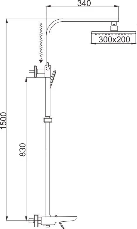 Душевая система Rose, R1636F