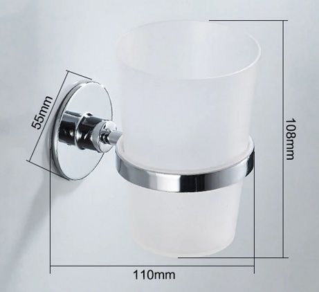 Стакан одинарный пластмассовый самоклеящийся Ledeme L5706