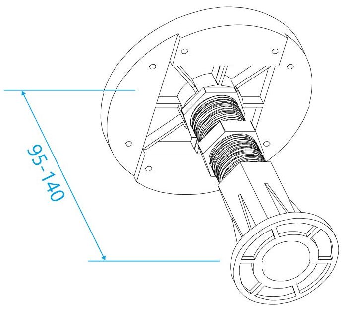 Ножки для поддона RGW N-01 (10), 03230111-31