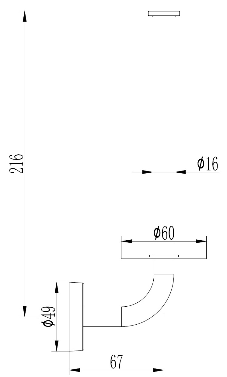 Держатель бумажного полотенца Ledeme L1711