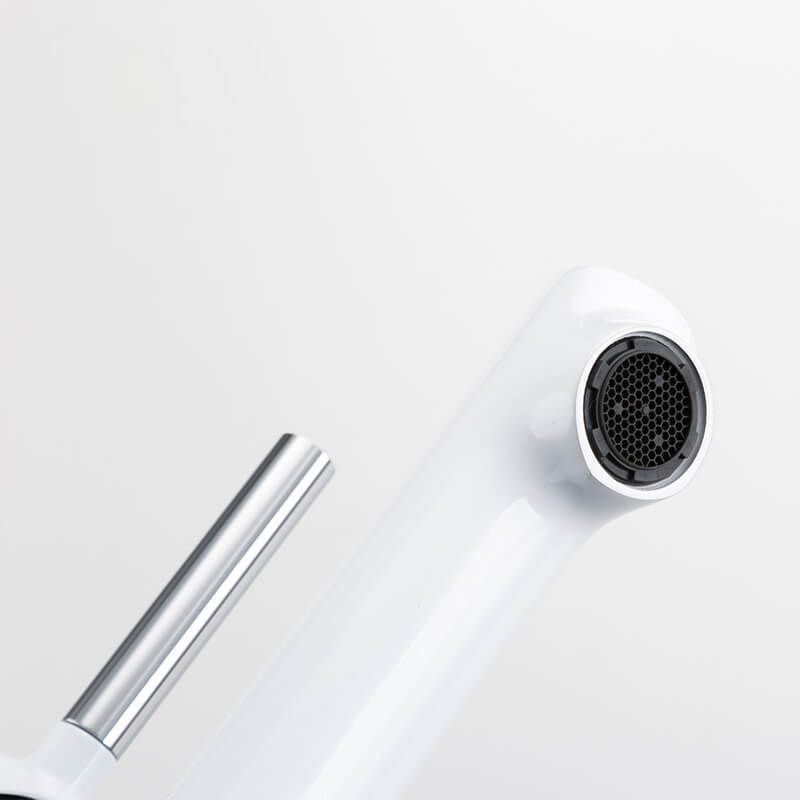 Смеситель для раковины белый/хром Frap F1044-8