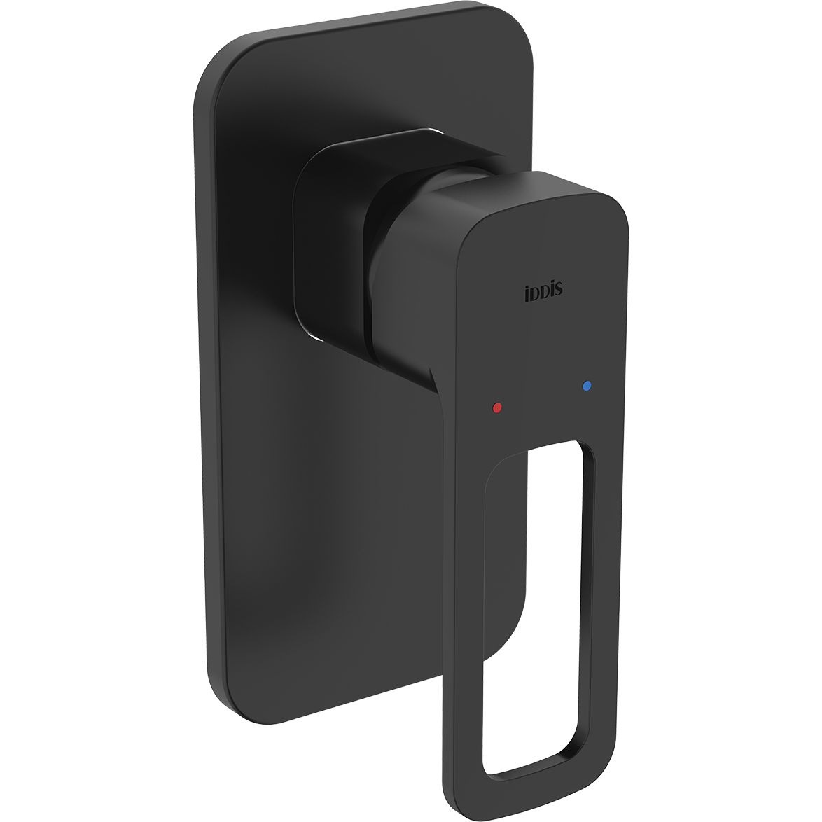 Встраиваемый смеситель с одним выходом, черный, Iddis Slide, SLIBL00i66