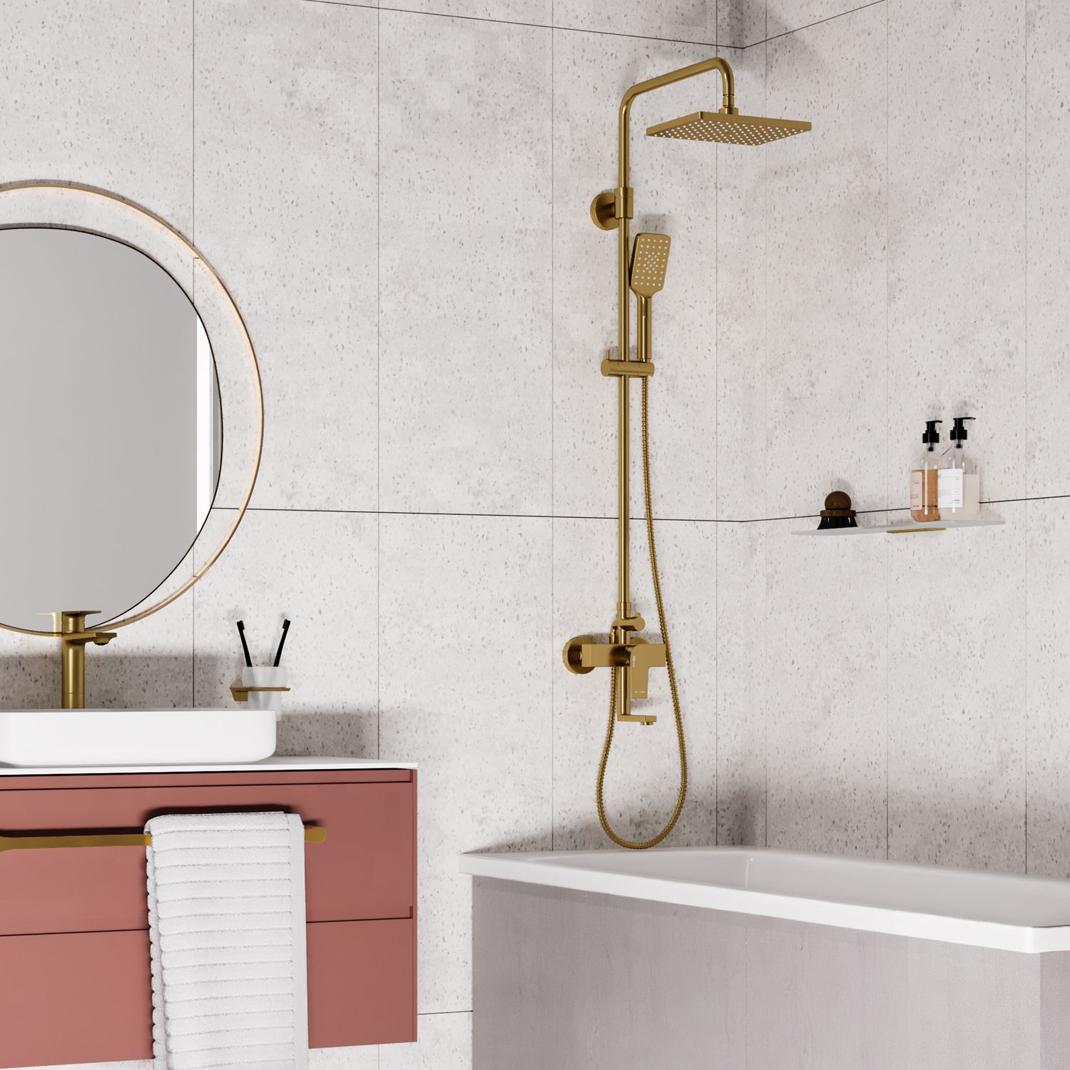 Душевой комплект со смесителем WasserKRAFT, A15501