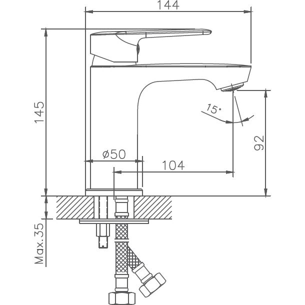Смеситель для раковины Haiba HB10563