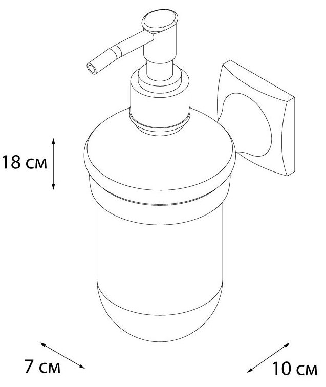 Дозатор жидкого мыла Grampus Ocean, GR-2012