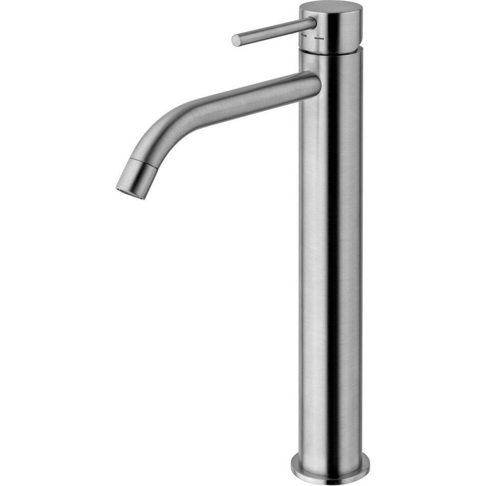 Смеситель для умывальника высокий Paffoni Light нержавеющая сталь, LIG081ST